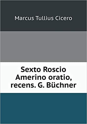Sexto Roscio Amerino oratio, recens. G. Büchner indir