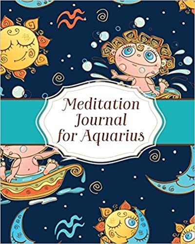 Meditation Journal for Aquarius: Mindfulness | Aquarius Zodiac Journal | Horoscope and Astrology | Reflection Notebook for Meditation Practice | Inspiration indir