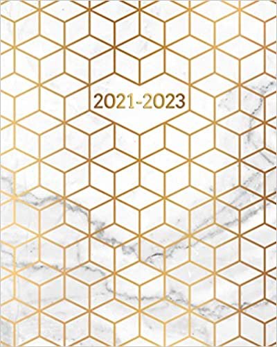 2021-2023: Elegant Marble Three Year Monthly Planner, Organizer & Schedule Agenda - 36 Month Motivational Calendar with Vision Boards, Notes, To-Do's & More - Beautiful Gold Geometric Pattern ダウンロード