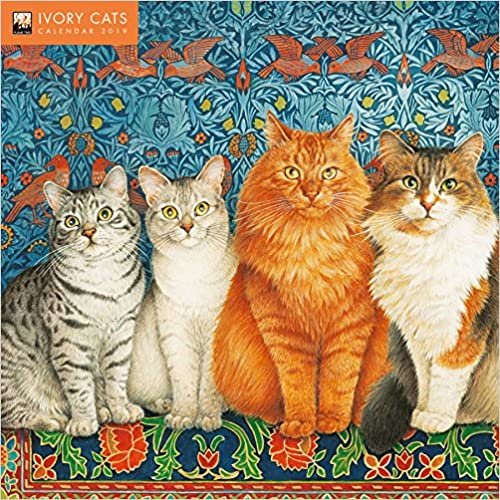 Ivory Cats 2019 Calendar (Wall Calendar)