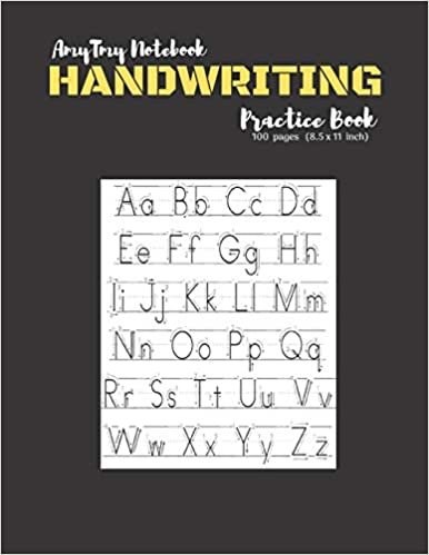 تحميل Handwriting Practice Book - AmyTmy Notebook - 100 pages - 8.5 x 11 inch - Matte Cover