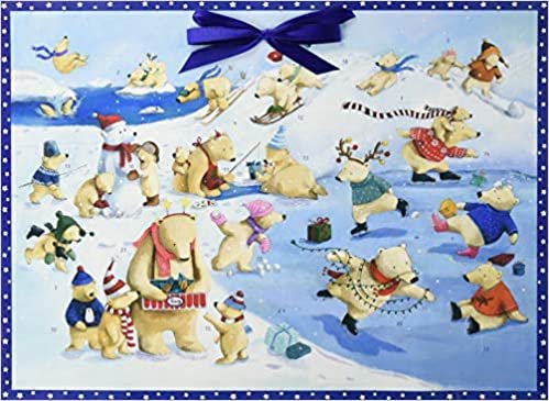 Wand-Adventskalender - Fröhliche Eisbären-Weihnacht indir