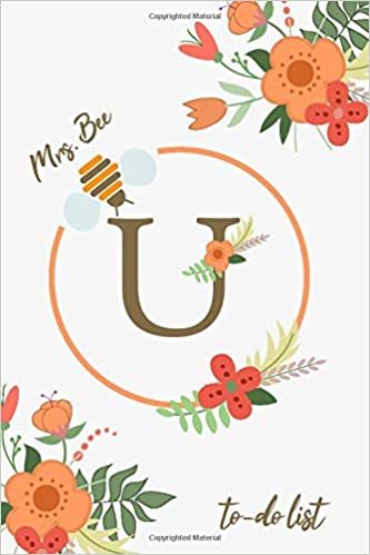 indir Mrs. Bee U To-Do List: Beautiful to-do list floral notebook with a monogram for bees lovers and beekeepers. Organize your tasks, practice time management, and planning.