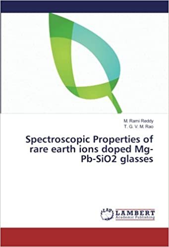 indir Spectroscopic Properties of rare earth ions doped Mg-Pb-SiO2 glasses