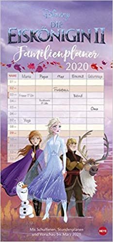ダウンロード  Eiskoenigin Familienplaner - Kalender 2021 本