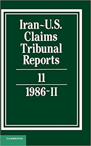 اقرأ Iran-U.S. Claims Tribunal Reports: Volume 11 الكتاب الاليكتروني 