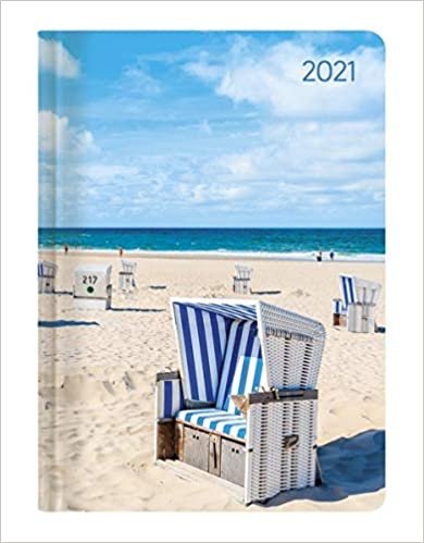 Ladytimer Beach 2021 - Strand - Taschenkalender A6 (11x15 cm) - Weekly - 192 Seiten - Notiz-Buch - Termin-Planer - Alpha Edition indir