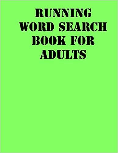 تحميل Running Word Search Book For Adults: large print puzzle book.8,5x11, matte cover, soprt Activity Puzzle Book with solution