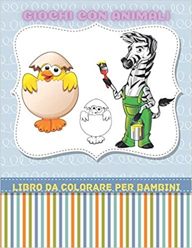 indir GIOCHI CON ANIMALI - Libro Da Colorare Per Bambini