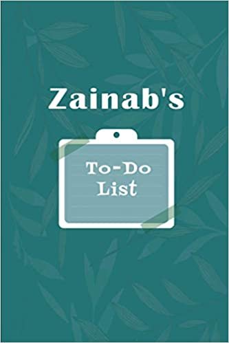 indir Zainab&#39;s To˗Do list: Checklist Notebook | Daily Planner Undated Time Management Notebook