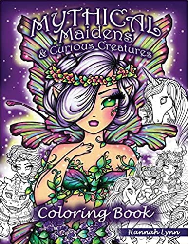 ダウンロード  Mythical Maidens & Curious Creatures Coloring Book 本