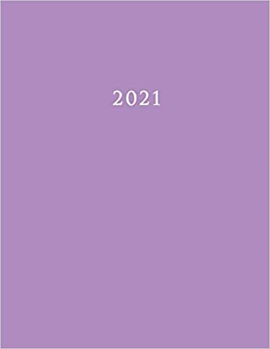 indir 2021: Large Weekly and Monthly Planner with Purple Cover