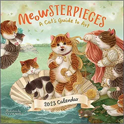ダウンロード  Meowsterpieces 2023 Wall Calendar: A Cat's Guide to Art 本