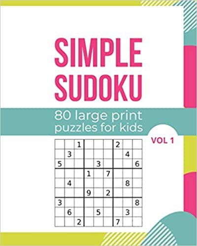 Simple Sudoku 80 Large Print Puzzles For Kids Vol 1: Logic and Brain Mental Challenge Puzzles Gamebook with solutions, Indoor Games One Puzzle Per ... Thanksgiving (Sudoku Puzzles, Band 10) indir
