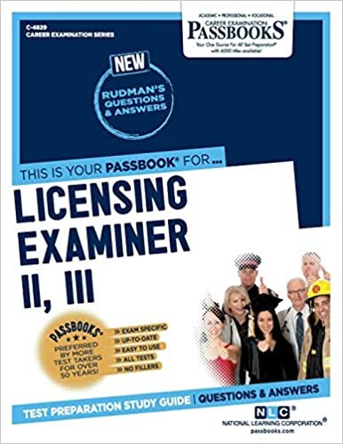 Licensing Examiner II, III, Volume 4829 (Career Examination) indir