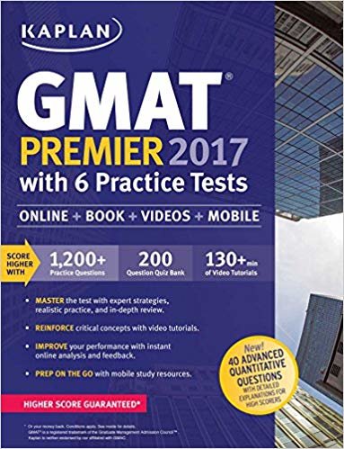 تحميل GMAT Premier 2017 with 6 Practice Tests: Online + Book + Videos + Mobile