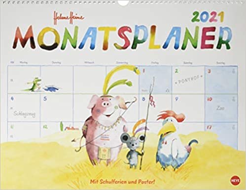 ダウンロード  Helme Heine Monatsplaner - Kalender 2021 本