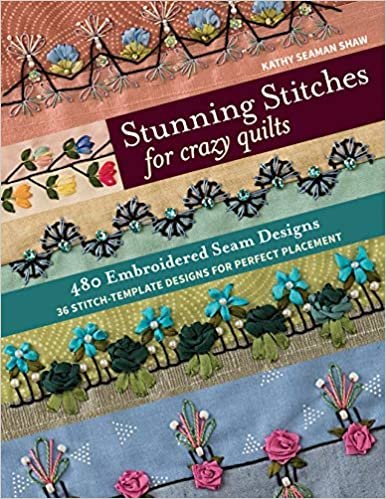 ダウンロード  Stunning Stitches for Crazy Quilts: 480 Embroidered Seam Designs, 36 Stitch-Template Designs for Perfect Placement 本