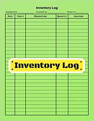 indir Inventory log: V.5 - Inventory Tracking Book, Inventory Management and Control, Small Business Bookkeeping / double-sided perfect binding, non-perforated