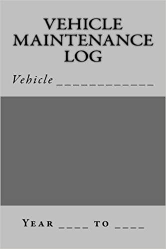 indir Vehicle Maintenance Log: Gray and Silver Cover (S M Car Journals)