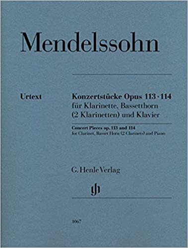 Konzertstücke op. 113 und 114 für Klarinette, Basetthorn (2 Klarinetten) und Klavier indir