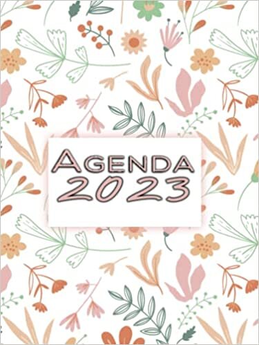 Agenda 2023 día por página: calendario diaria , español , tamaño A4 -12 meses , Planificador diario y mensual , Organizador 23