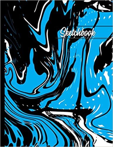 ダウンロード  Sketchbook: Blue Abstract Liquid Marble Background Theme, Sketch book for Drawing, Painting, Writing or Doodling | Blank Paper Sketchbook For Kids Ages 4-8 | 本
