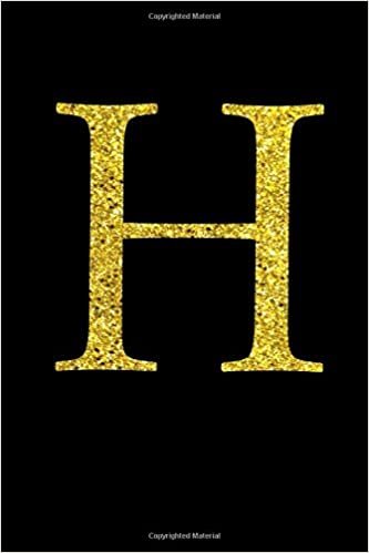 H. Letter H Cover. Blank Lined Journal Notebook Planner Diary. indir