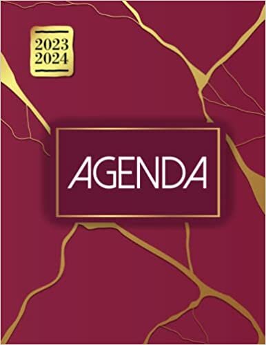 Agenda Mensile 2023-2024: Agenda 2023 2024 Mensile e Settimanale, 24 mesi Planner da gennaio 2023 a Dicembre 2024, 1 mese Su 2 Pagine, Diario Calendario Appuntamenti Agenda Giornaliera