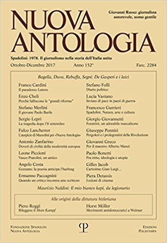 Nuova Antologia - A. CLII, N. 2284, Ottobre-Dicembre 2017: Rivista Di Lettere, Scienze Ed Arti. Serie Trimestrale Fondata Da Giovanni Spadolini