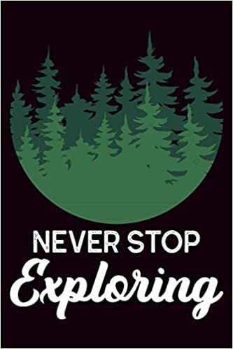 indir Never stop exploring: College Ruled Line Paper Travel Journal Notebook | Hiking Camping Logbook | Great for Road Trips, Traveling, Vacations | 120 pages, 6x9&quot;, Soft cover with matte.