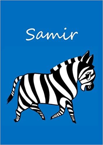 indir Samir: individualisiertes Malbuch / Notizbuch / Tagebuch - Zebra - A4 - blanko