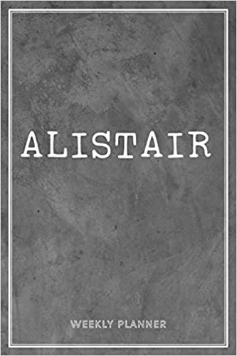 Alistair Weekly Planner: Chaos Coordinator Organizer Appointment To Do List Academic Schedule Time Management Personalized Personal Custom Name Student Teachers Grey Loft Wall Art Gift