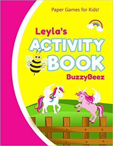 Leyla's Activity Book: 100 + Pages of Fun Activities | Ready to Play Paper Games + Storybook Pages for Kids Age 3+ | Hangman, Tic Tac Toe, Four in a ... Letter L | Hours of Road Trip Entertainment indir