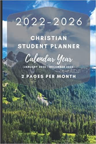 Hesed Publishing 2022-2026 Christian Student Planner - Calendar Year (January - December) - 2 Pages Per Month: Includes Daily Bible Reading Plan | Mountain Forest Theme | A Great Gift for Students | تكوين تحميل مجانا Hesed Publishing تكوين