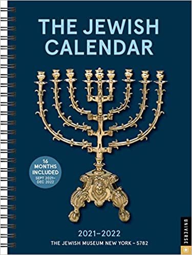 The Jewish Calendar 16-Month 2021-2022 Engagement Calendar: Jewish Year 5782