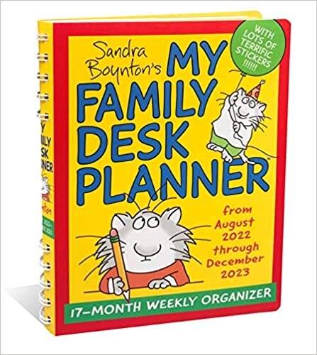 تحميل Sandra Boynton&#39;s My Family Desk Planner 17-Month 2022-2023 Monthly/Weekly Organi