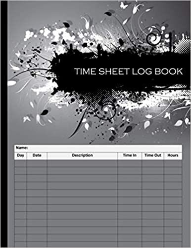indir Time Sheet Log Book: Daily and Weekly Work Hours Logbook
