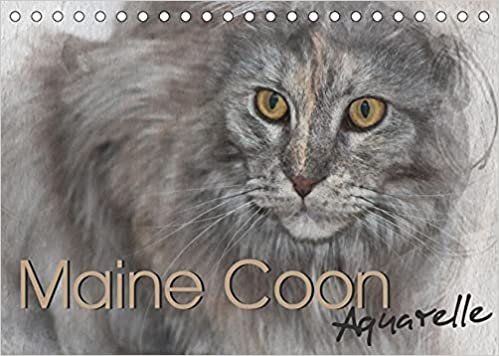 Maine Coon Aquarelle (Tischkalender 2022 DIN A5 quer): Kunstvolle Portraits der begehrten Katzenrasse Maine Coon (Monatskalender, 14 Seiten ) ダウンロード