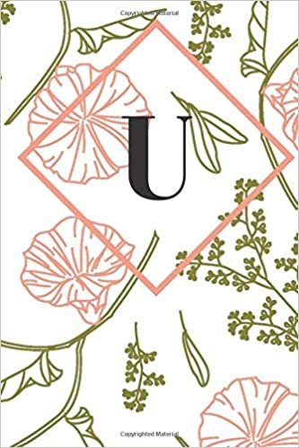 U: Monogram Initial "U" Notebook for Women and Girls, indir