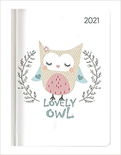 Ladytimer Lovely Owl 2021 - Eule - Taschenkalender A6 (11x15 cm) - Weekly - 192 Seiten - Notiz-Buch - Termin-Planer - Alpha Edition indir