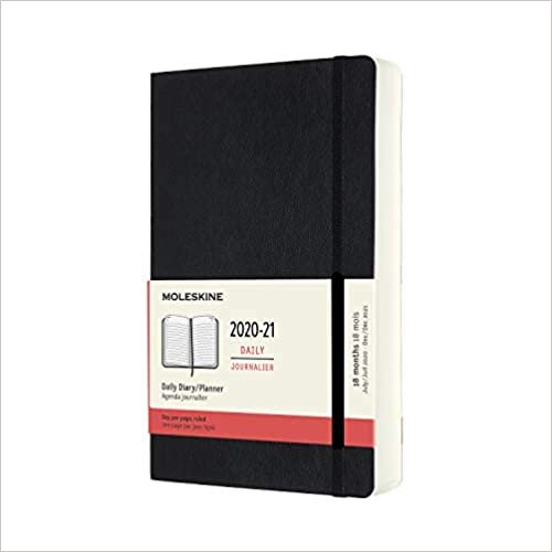 ダウンロード  Moleskine 2020-21 Daily Planner, 18M, Large, Black, Soft Cover (5 x 8.25) 本