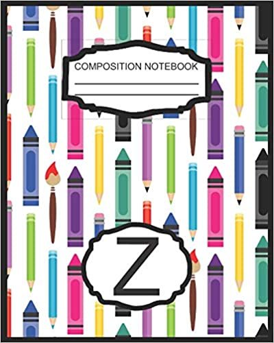 Composition Notebook Z: Monogrammed Initial Elementary School Wide Ruled Interior Notebook indir