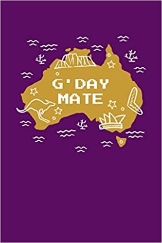 indir G&#39;Day Mate: 6 x 9&quot; inches Matte Cover Notebook/Journal with 110 pages Paperback with white lined pages.