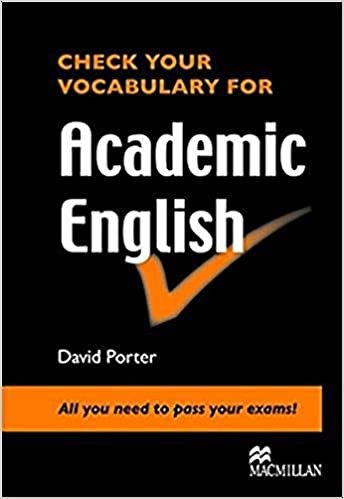 Check Vocabulary for Academic English