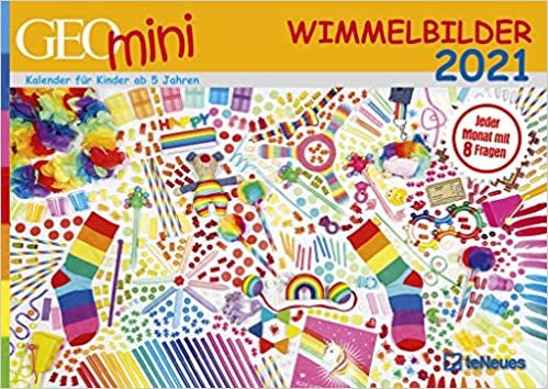 GEO Mini Wimmelbilder 2021 - Wand-Kalender - A3-Kalender - Kinder-Kalender - 42x29,7 indir