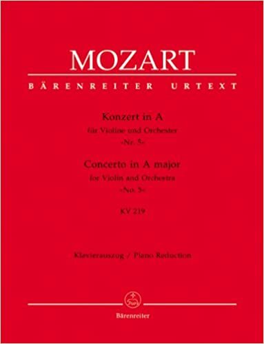 Concerto for Violin No.5 in A major K.219 (Violin & Piano)