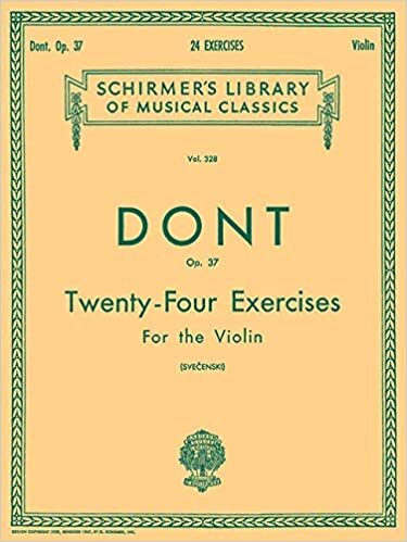 Twenty-Four Exercises for the Violin: Op. 37 (Schirmer's Library of Musical Classics)