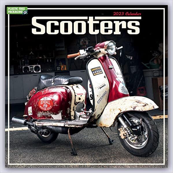 ダウンロード  Scooters - Motorroller 2023: Original Carousel-Kalender [Mehrsprachig] [Kalender] 本