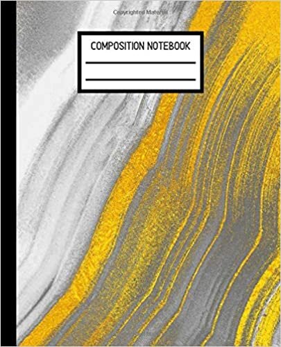 indir Gold Marble Composition Notebook: Gold Marble Wide Ruled Blank Lined Notebooks journal | Wide Ruled Blank Lined Cute Notebooks for Girls s Women School Home Writing Notes Journal